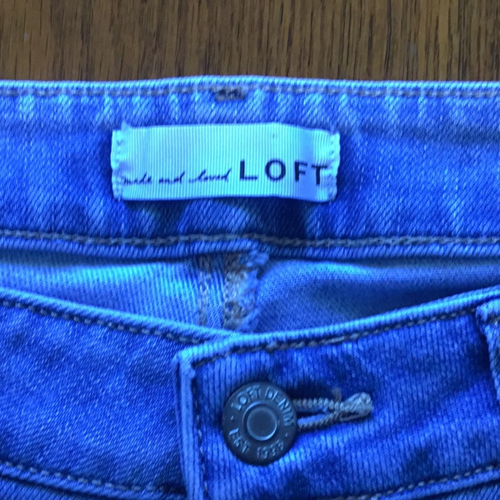 Ann Taylor LOFT the girlfriend denim jeans size 6 - Picture 3 of 5
